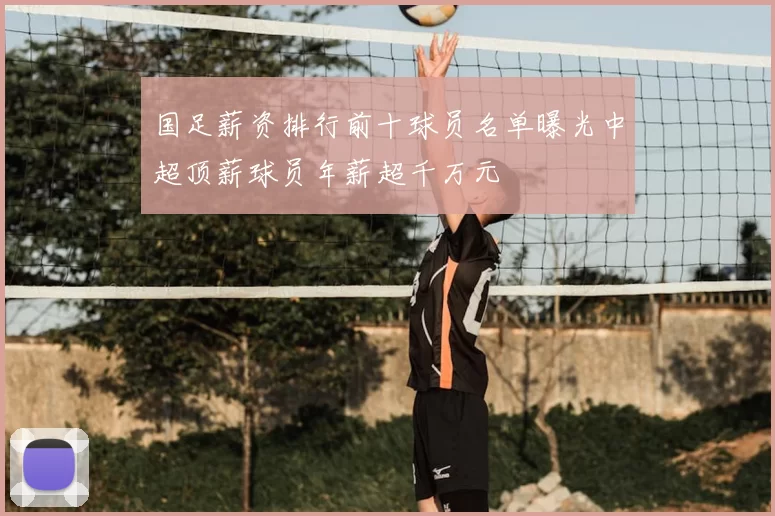 国足薪资排行前十球员名单曝光中超顶薪球员年薪超千万元